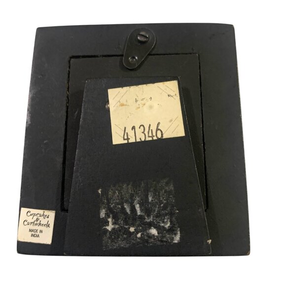 VTG Cupcakes & Cartwheels Micro Picture Frame Blue Pink Crystals 1.25x1.5 Photo - Picture 7 of 7